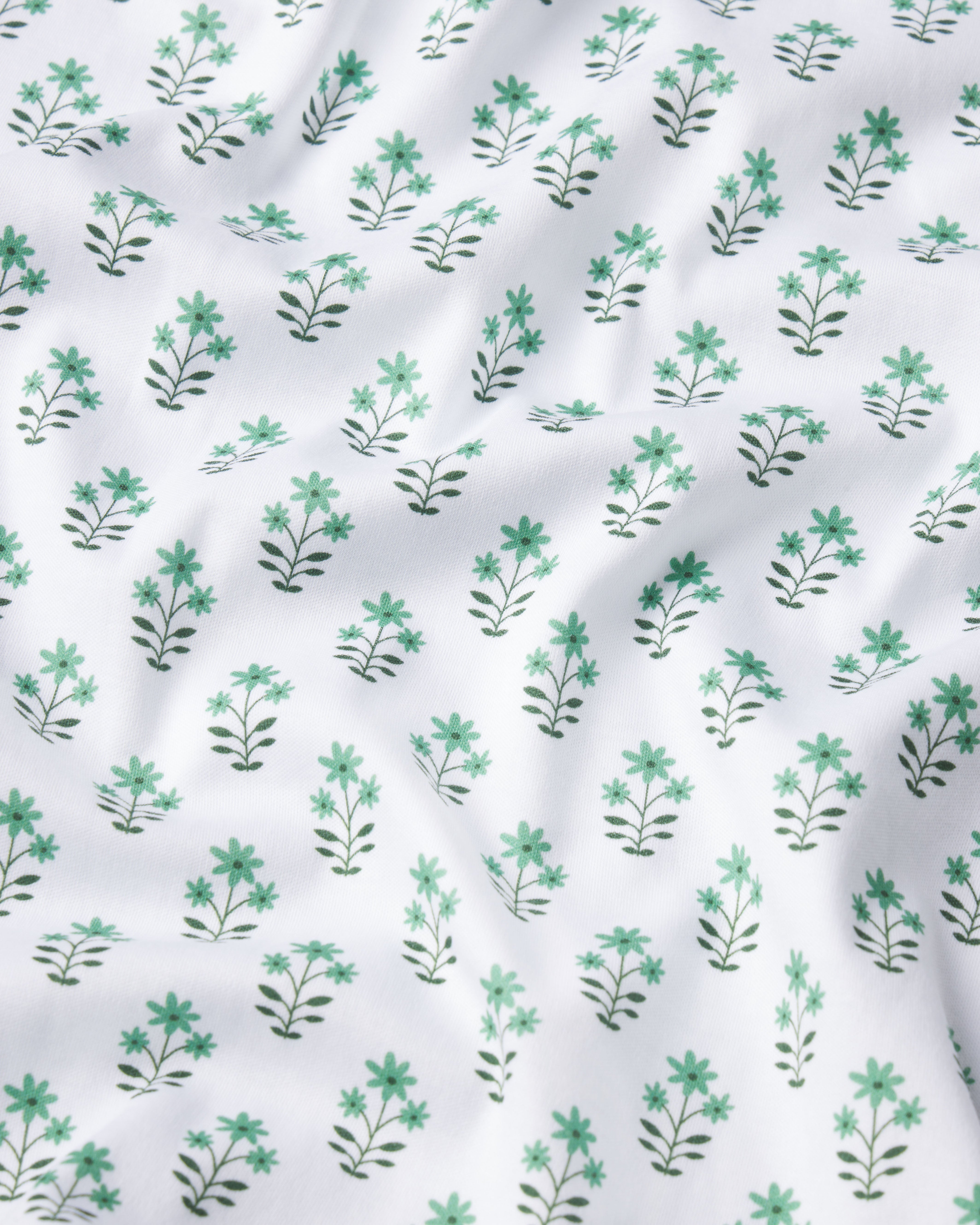 Pima Long-Short Set in Boxwood Posy