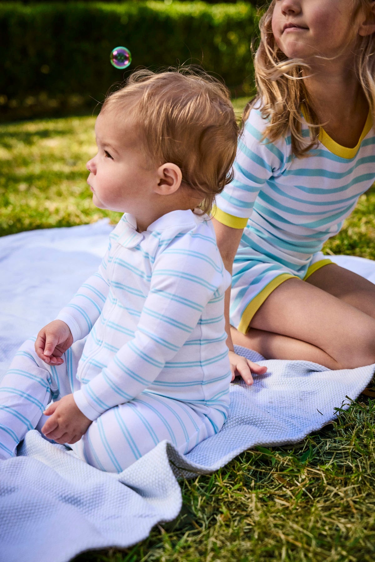 Baby Sleeper in Beach Club Tidal Stripe