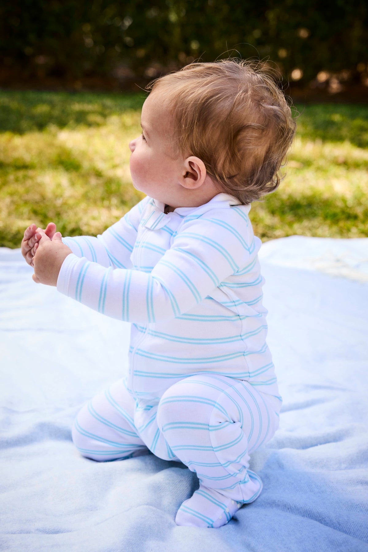Baby Sleeper in Beach Club Tidal Stripe