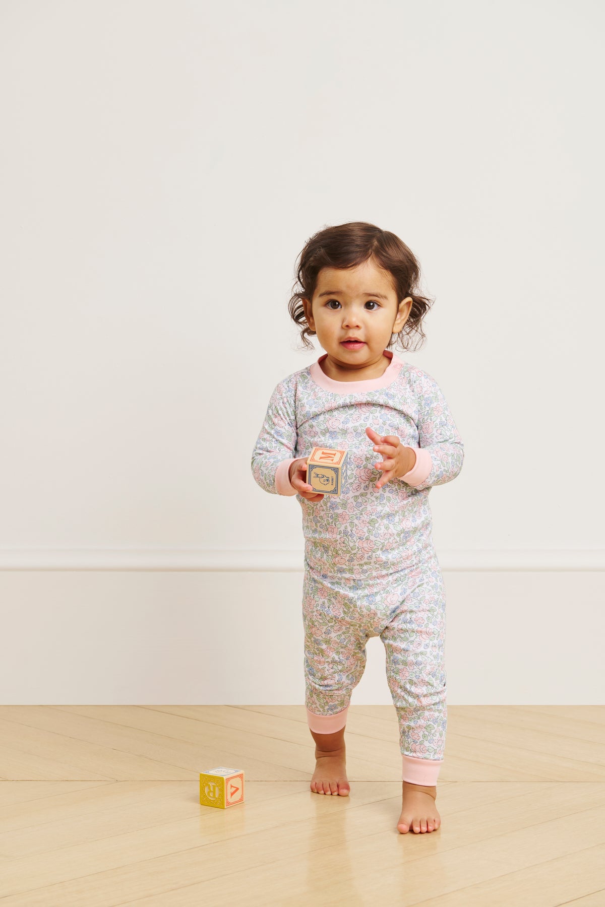 Baby Long-Long Set in English Rose Elizabeth Floral