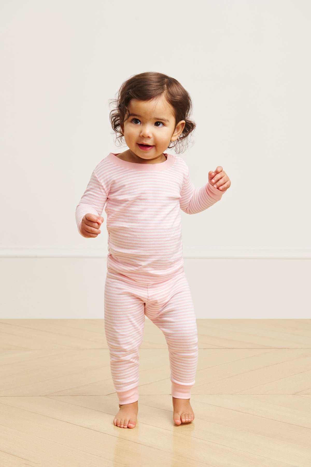 Baby Long-Long Set in English Rose Stripe