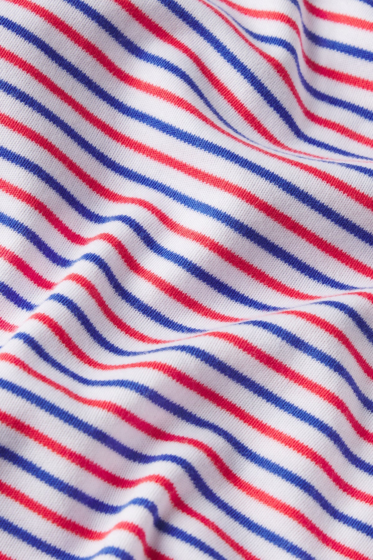 Men's Pima Sleep Shorts Set in Cobalt Surf Stripe