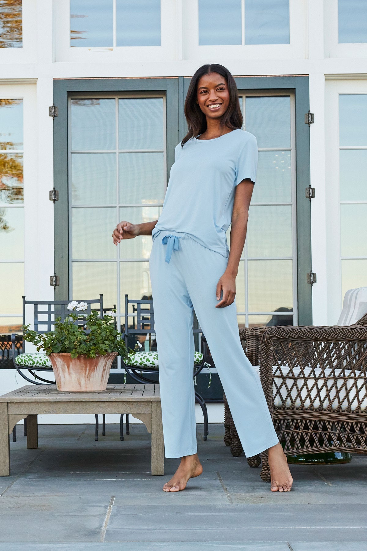 DreamModal Ribbon Short-Long Set in French Blue