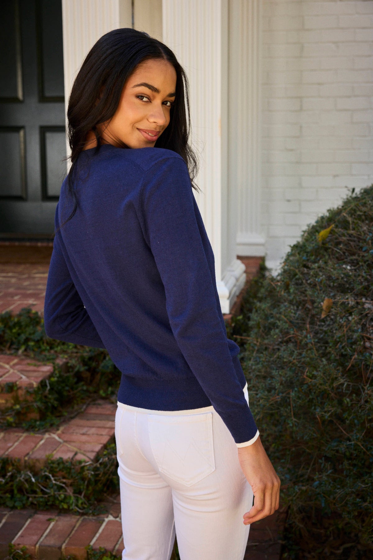 Evaline Sweater in English Navy