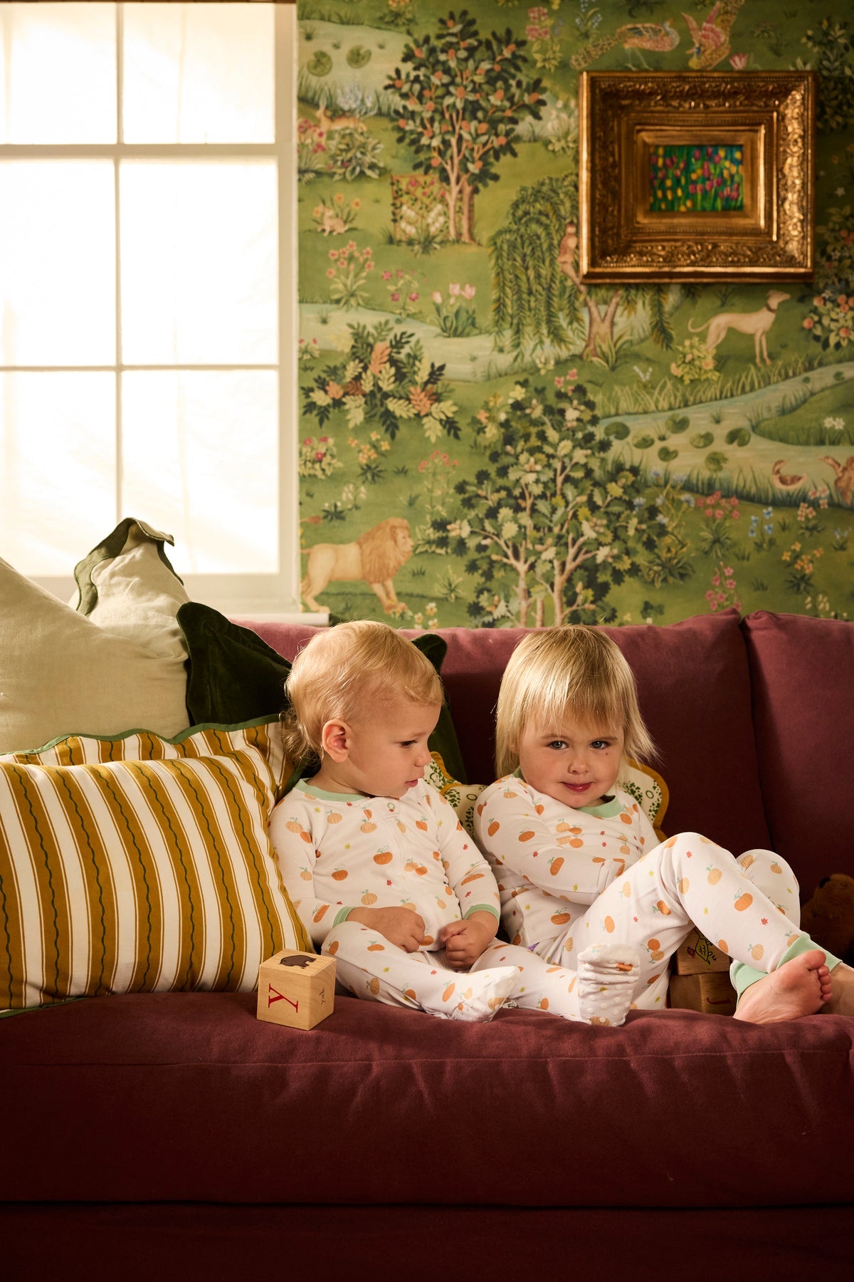 Kids Long-Long Set in Pumpkin Patch
