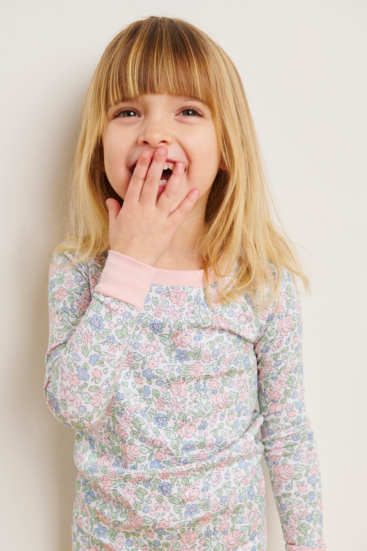 Kids Long-Long Set in English Rose Elizabeth Floral