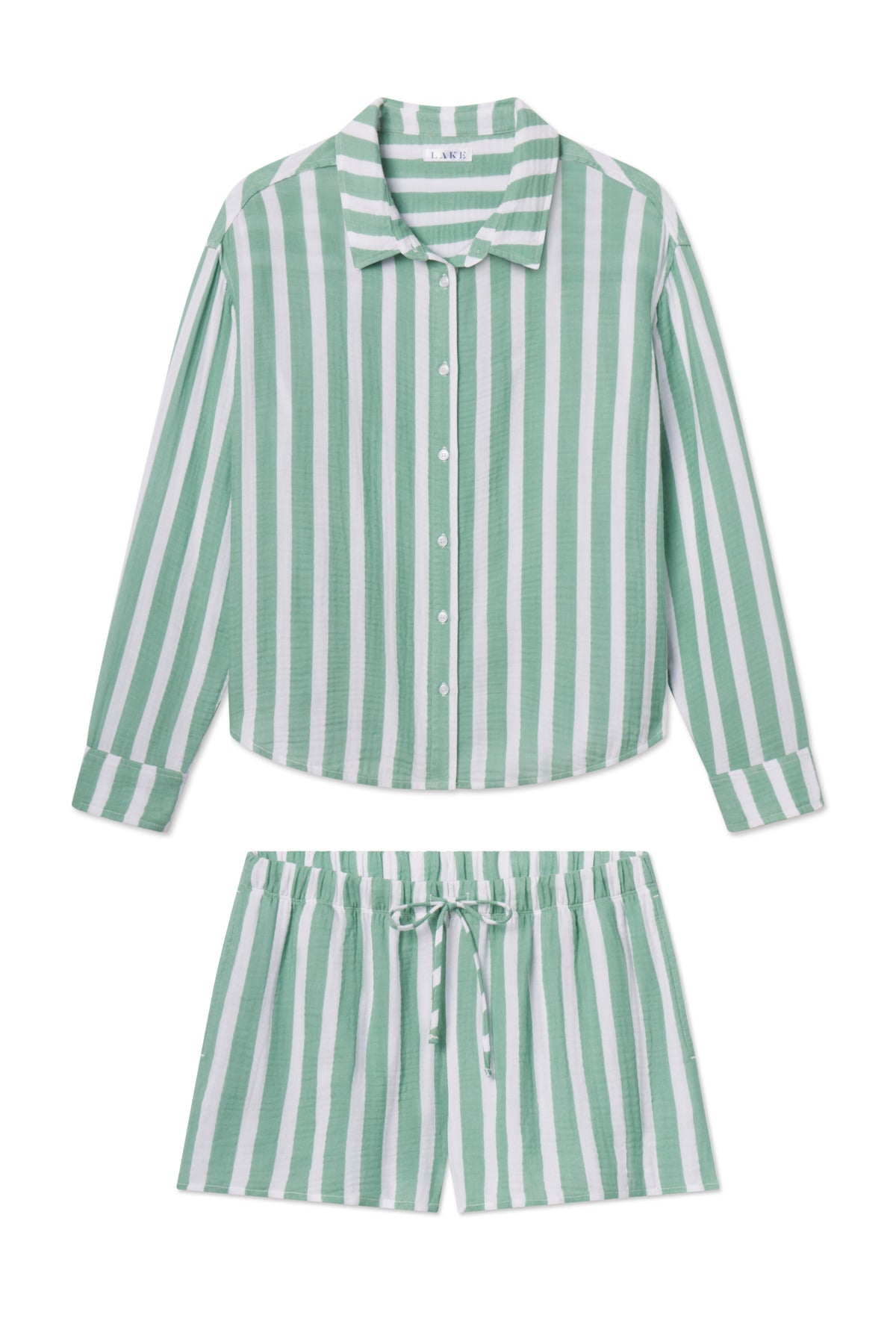 Nantucket Shorts Set in Granite Green Sail Stripe