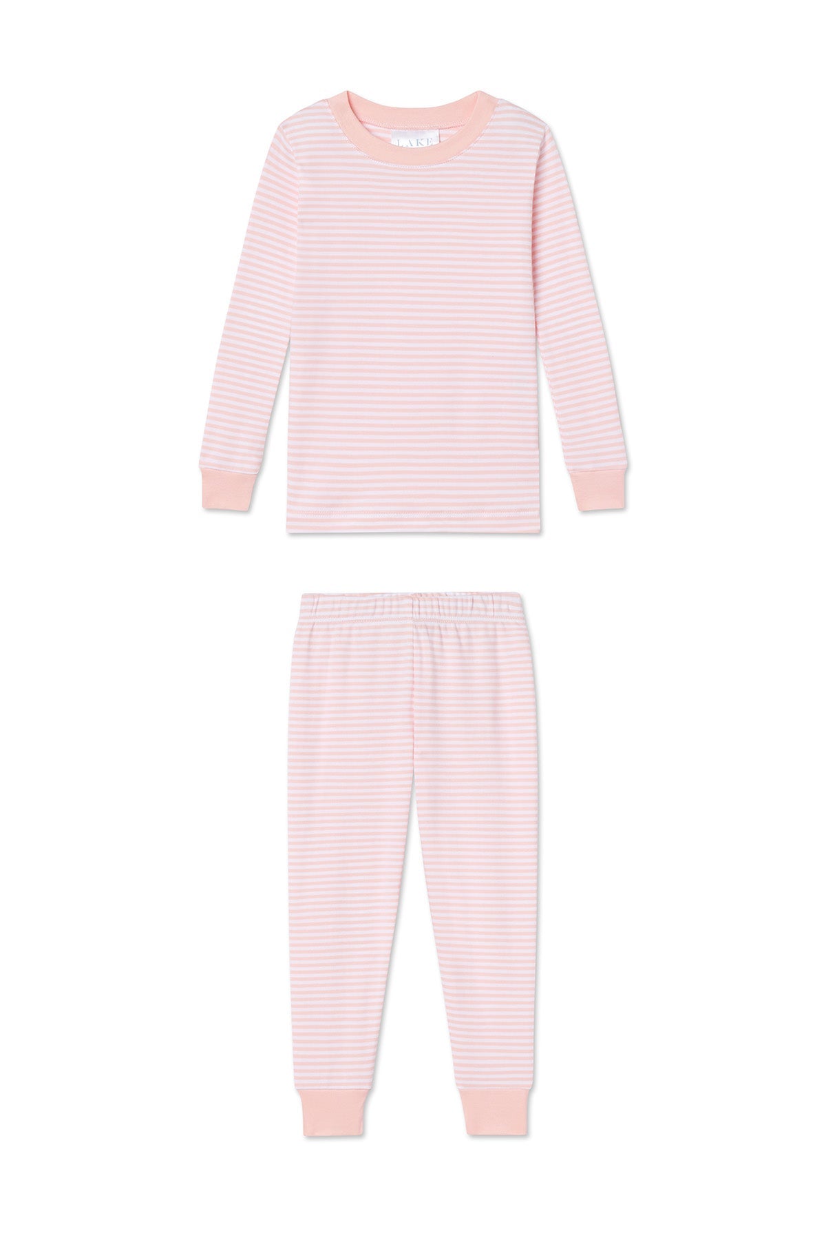 Kids Long-Long Set in English Rose Stripe