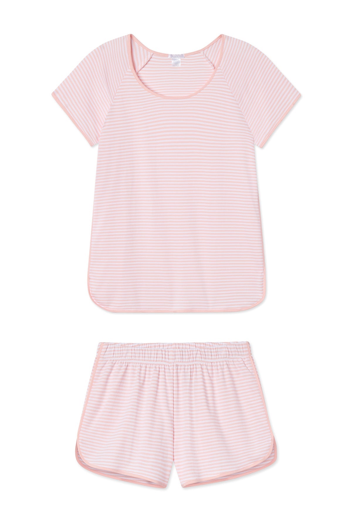 Pima Shorts Set in English Rose Stripe