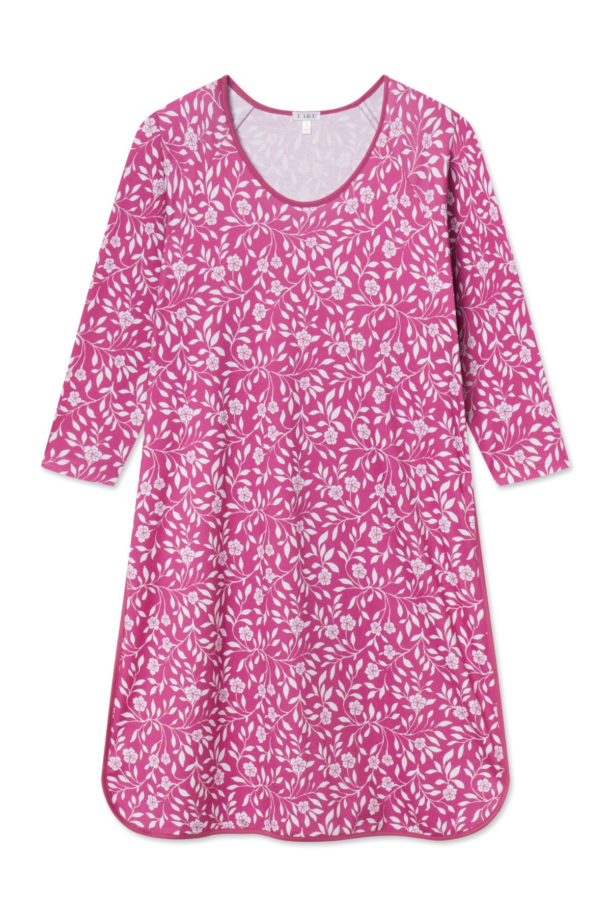 Pima Long Sleeve Nightgown in Camellia Cecil Floral
