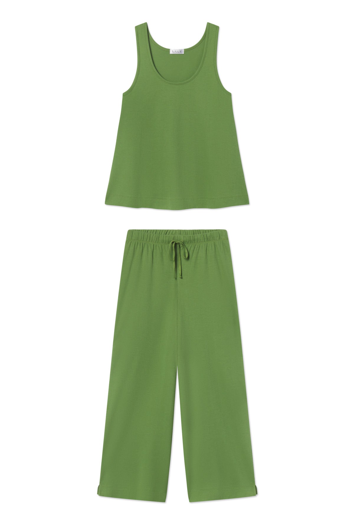 Pointelle Pajama Pants Set in Willow Bough
