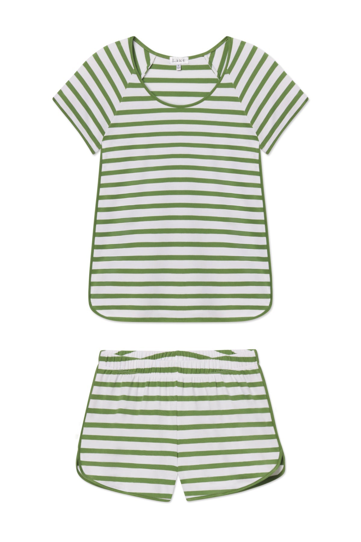 Pima Shorts Set in Willow Bough Stripe