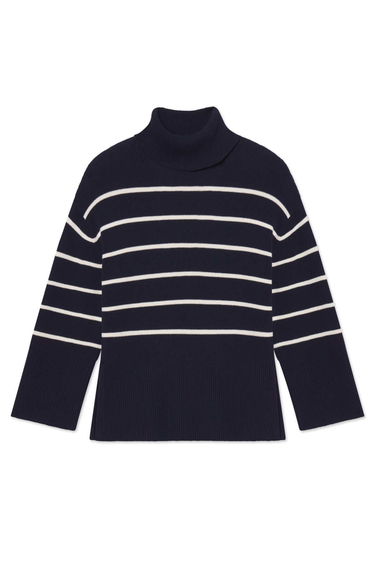 Madeline Sweater in English Navy Banker Stripe