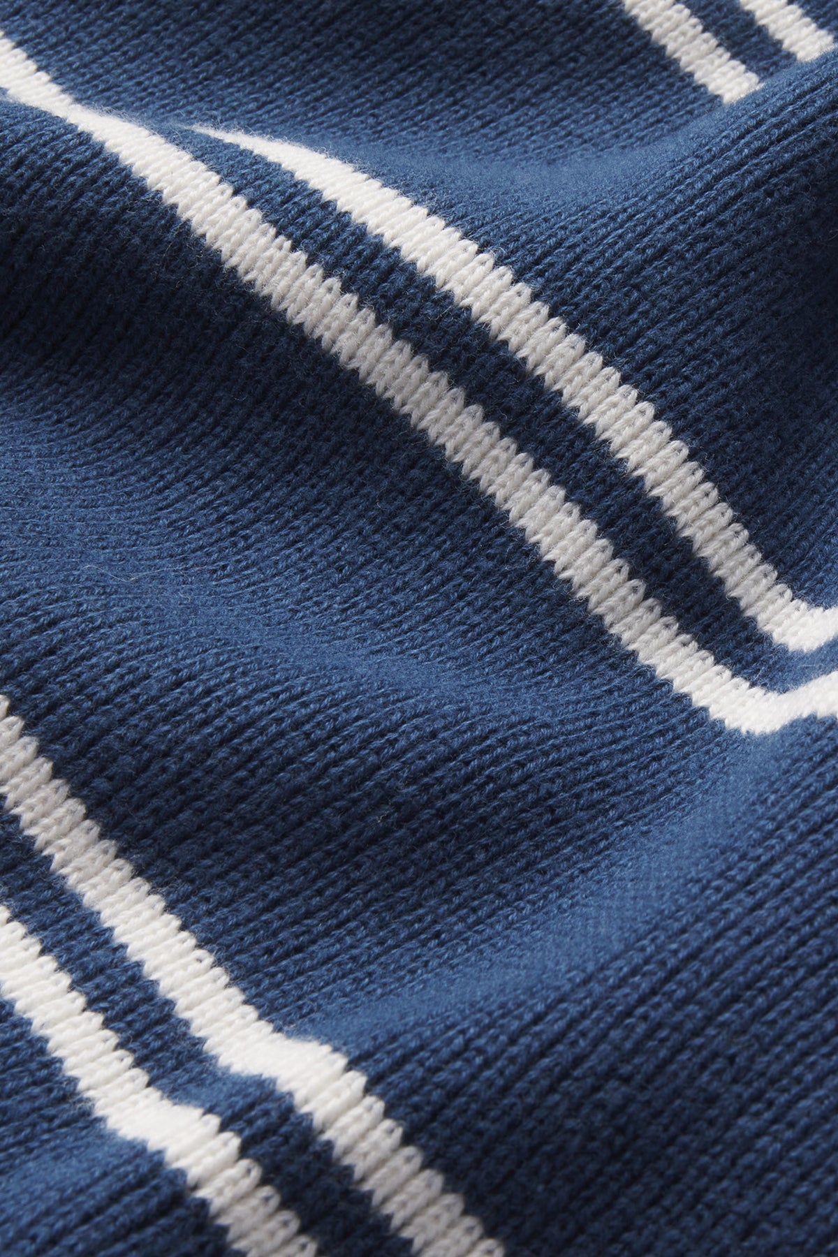 Nora Cotton Cardigan in Navy Ivory Stripe