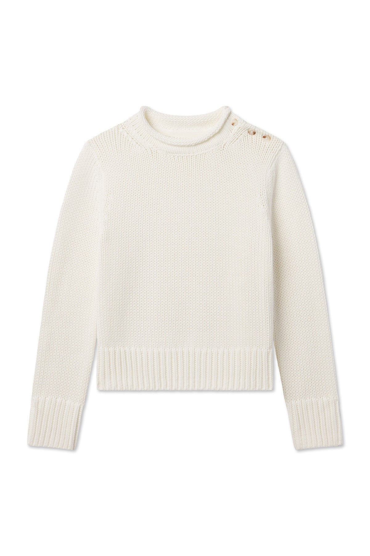 Jane Cotton Sweater in Ivory