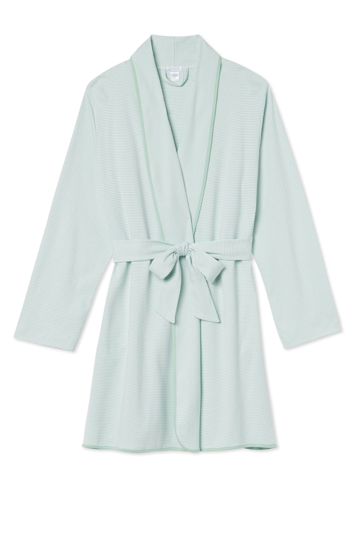 Pima Short Robe in Parisian Green