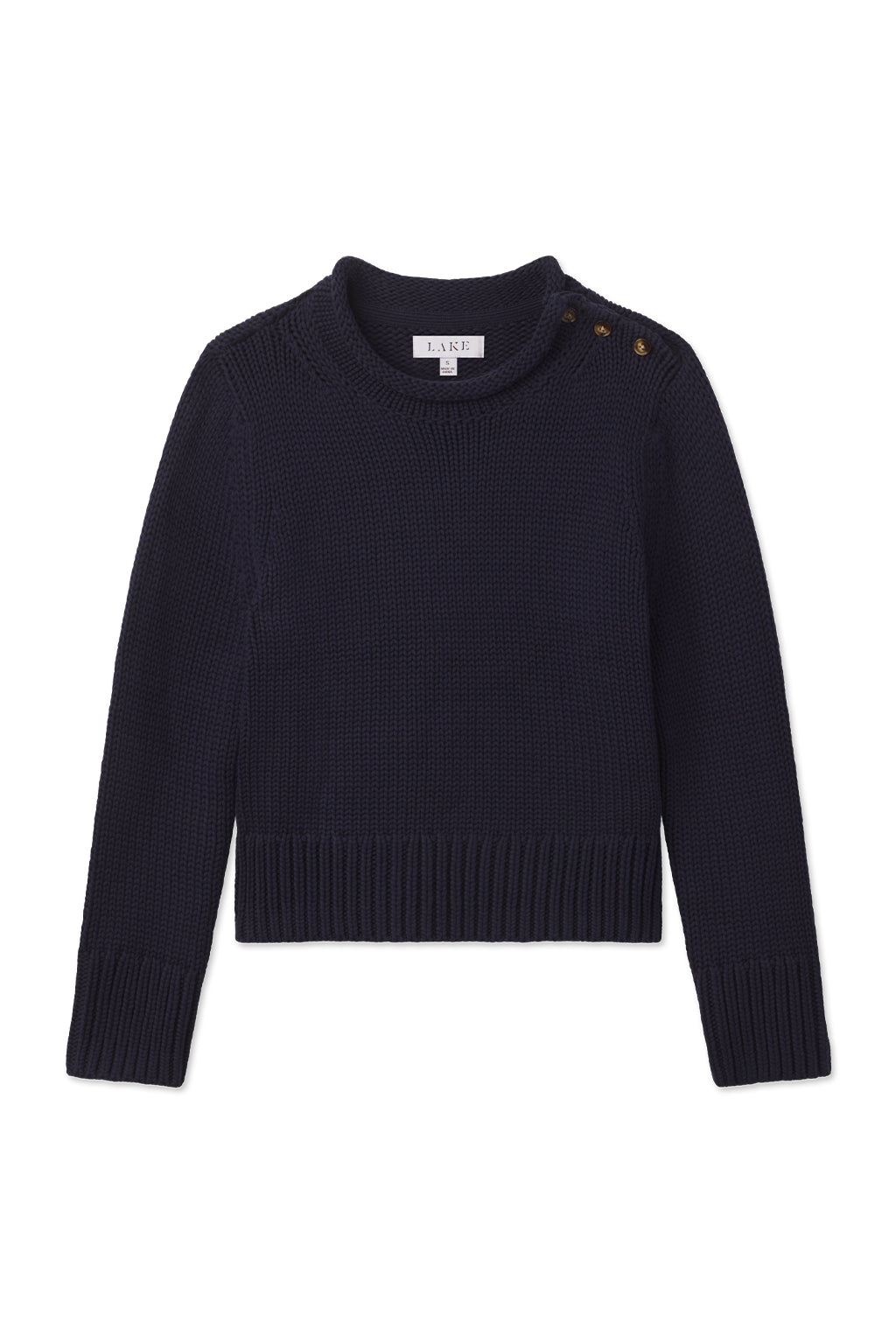 Jane Cotton Sweater in English Navy