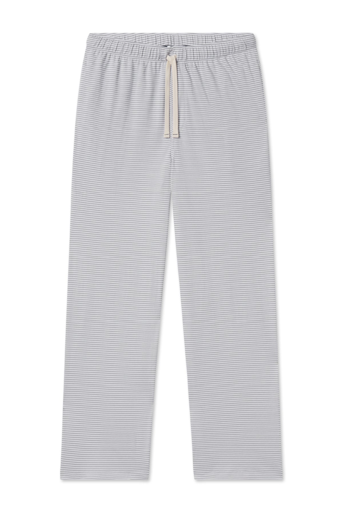 Men's Pima Sleep Pants in Slate Bar Stripe