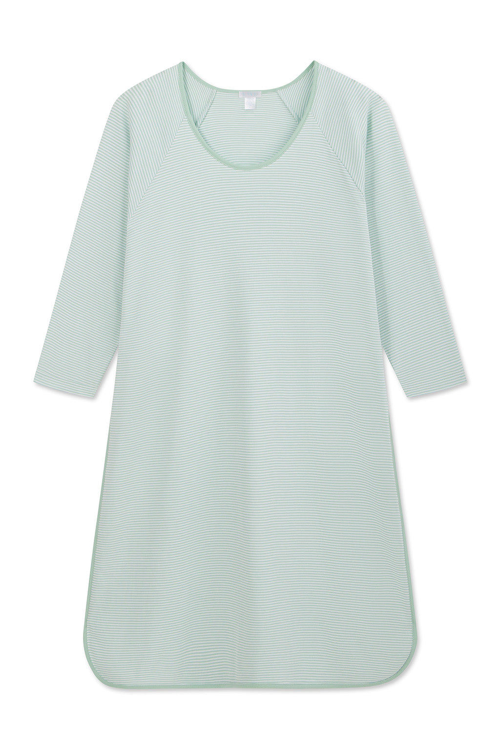 Pima Long Sleeve Nightgown in Parisian Green