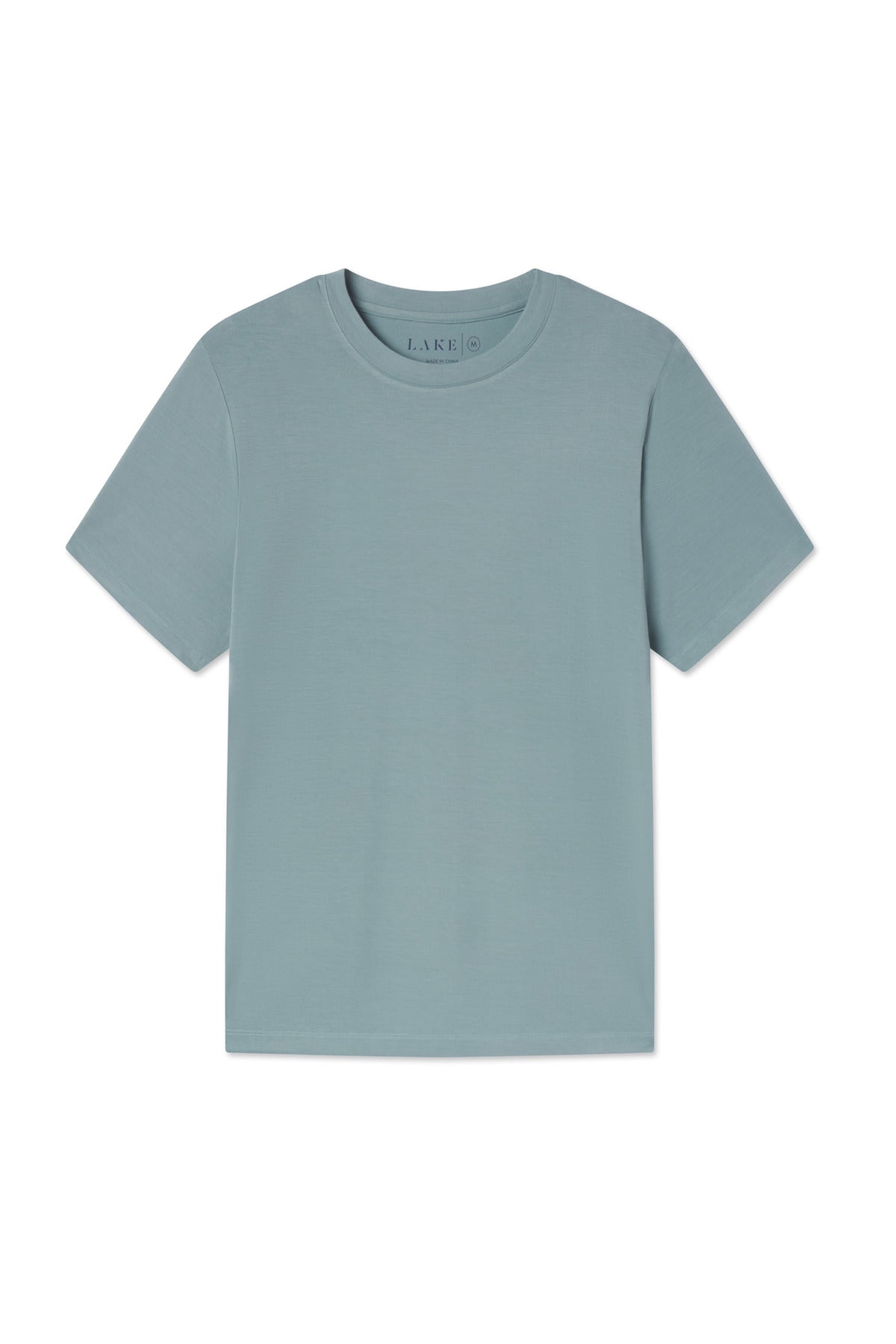 Men's Short Sleeve Bamboo Tee in Stone Blue