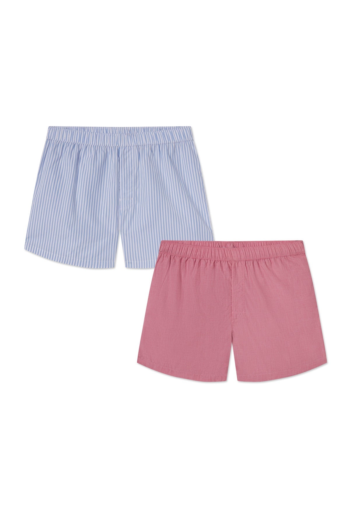 Men's Poplin Boxer Bundle in Oxford Blue Pinstripe