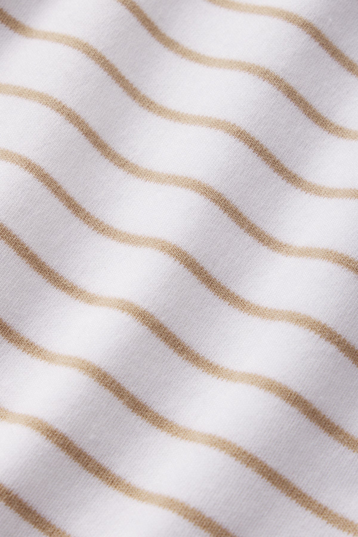 Pima Long Sleeve Nightgown in Sandstone Rowing Stripe