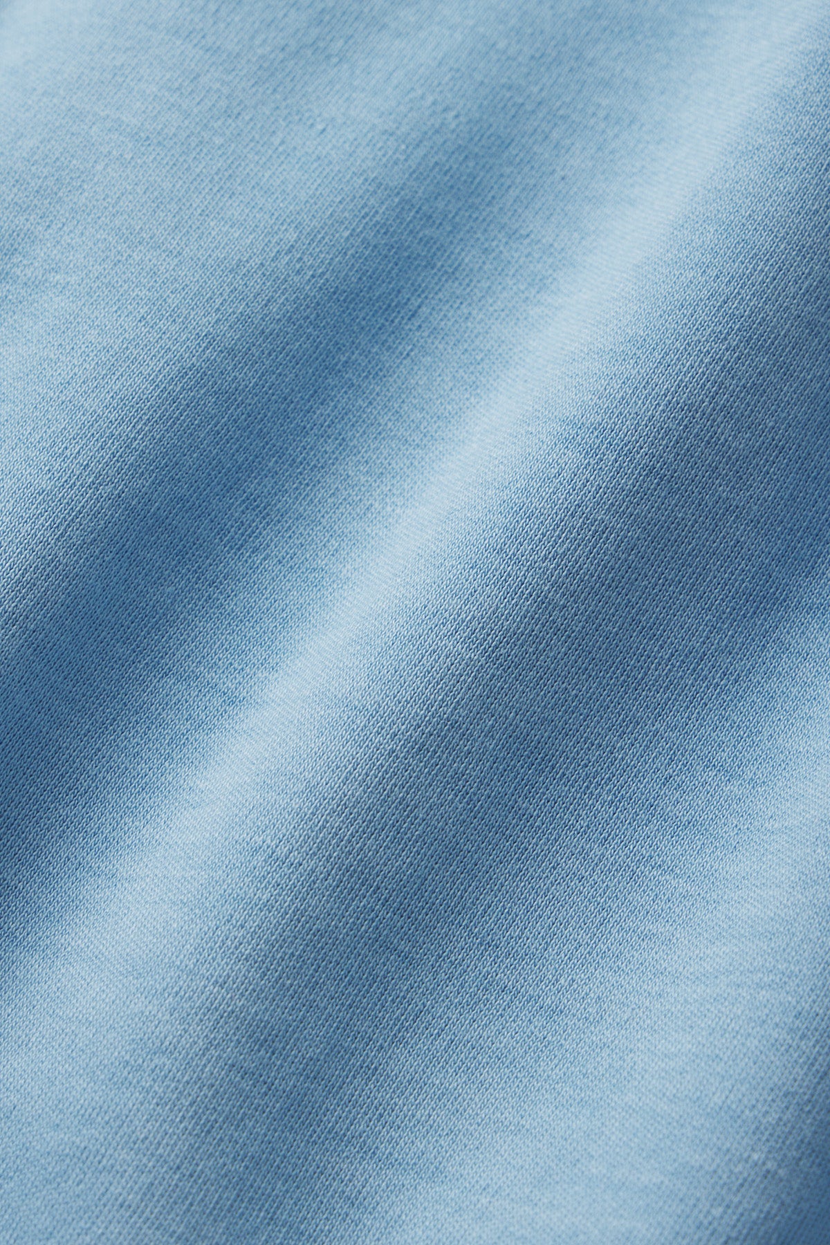 Pima Scallop Robe in Serene Blue