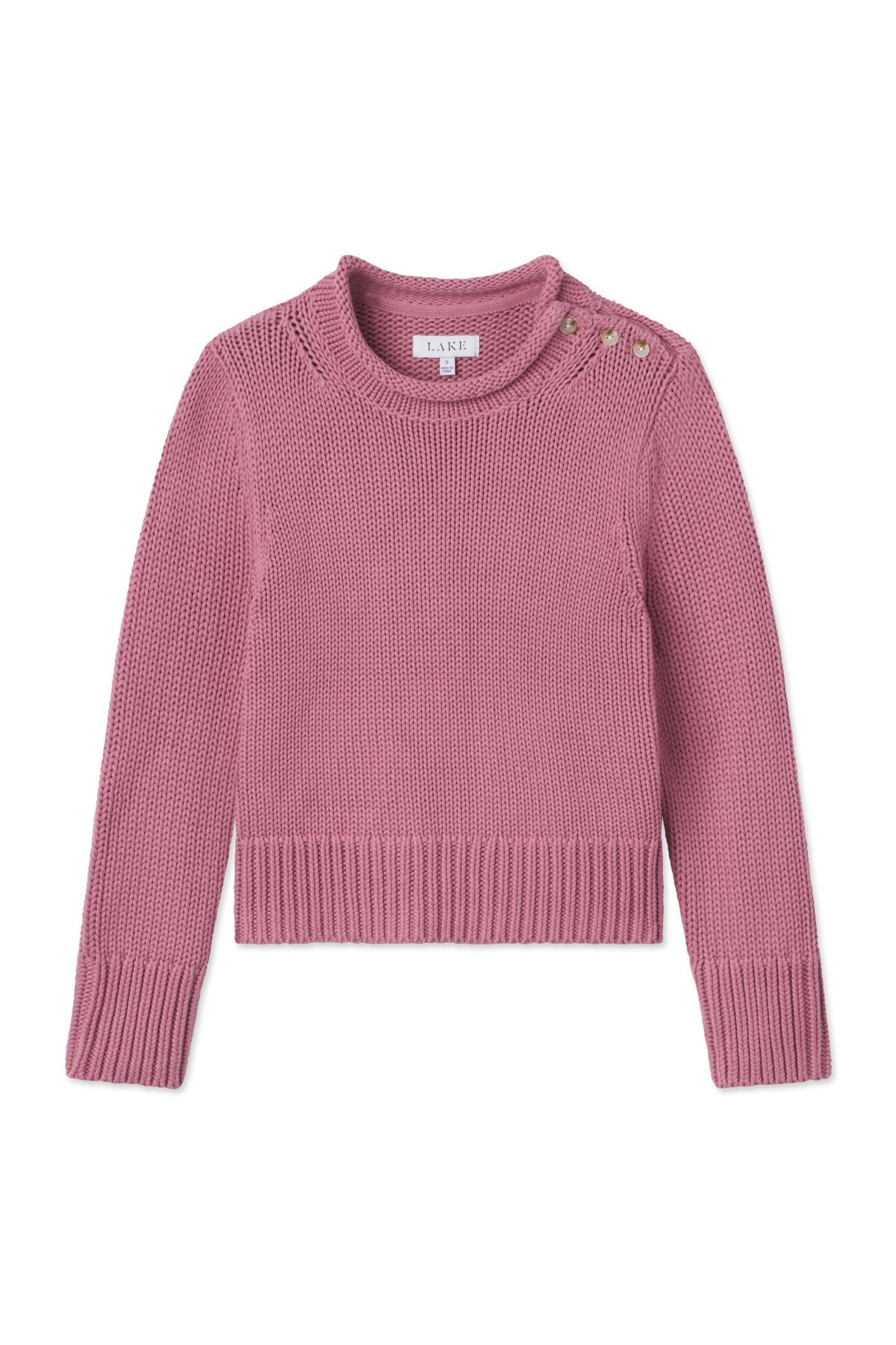Jane Cotton Sweater in Light Camellia