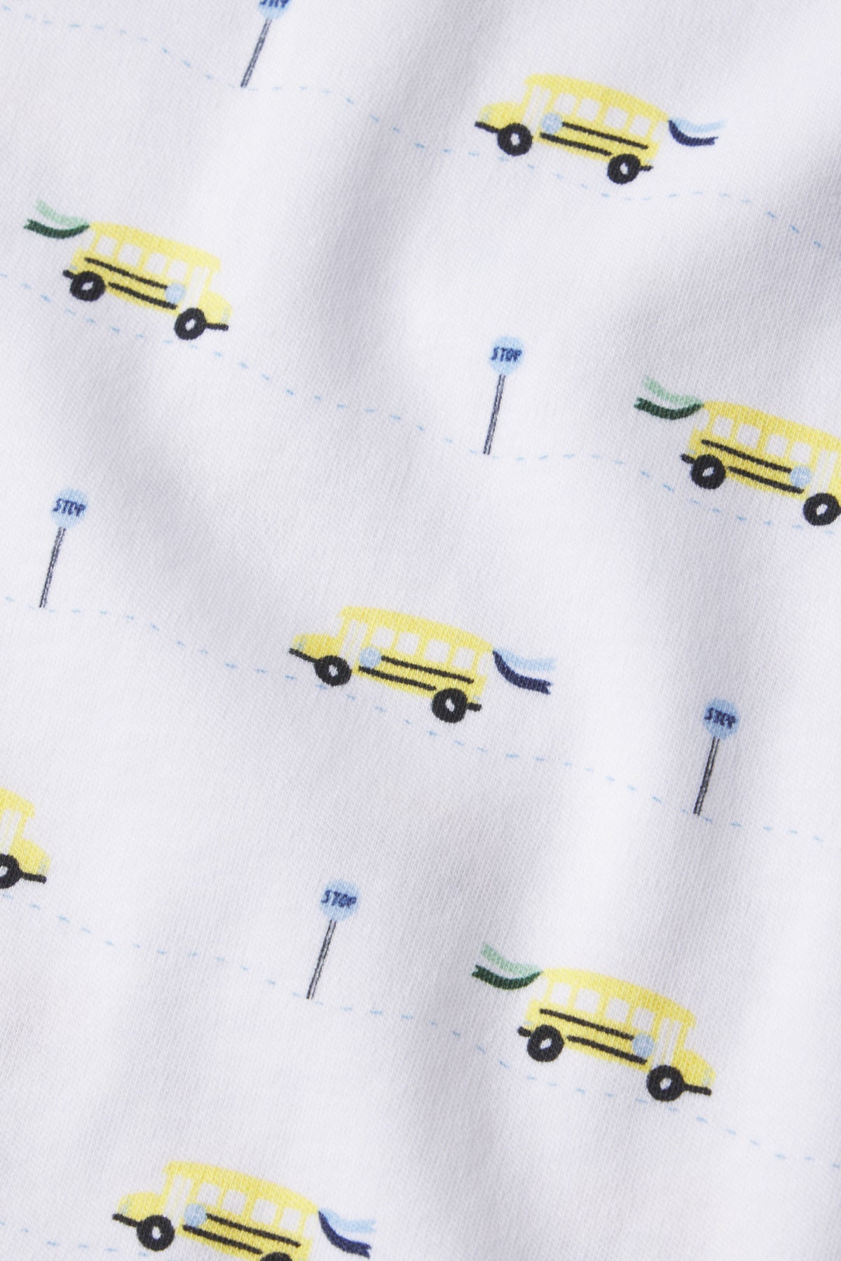 Kids Shorts Set in Morning Light School Buses