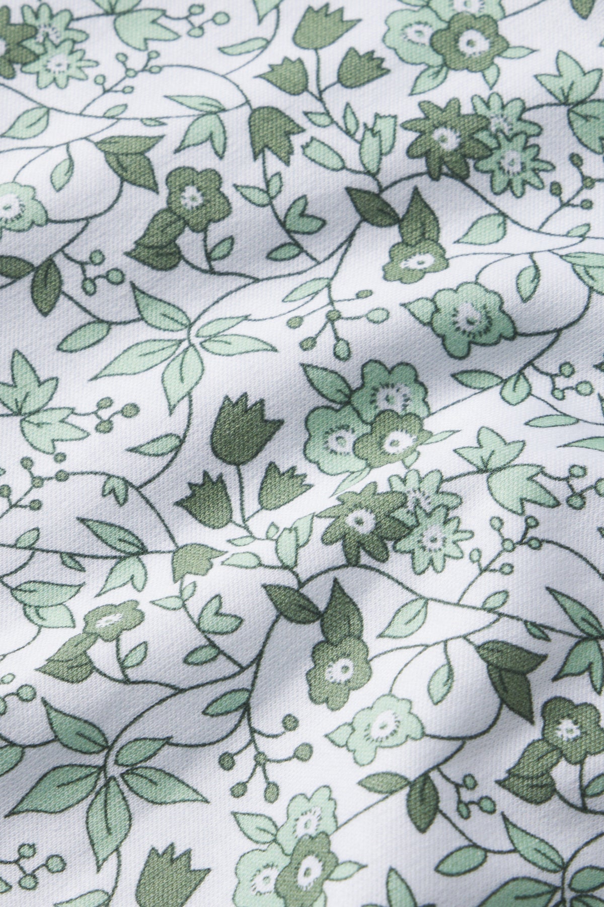 Pima Crew Short-Long Set in Topiary Garden Floral