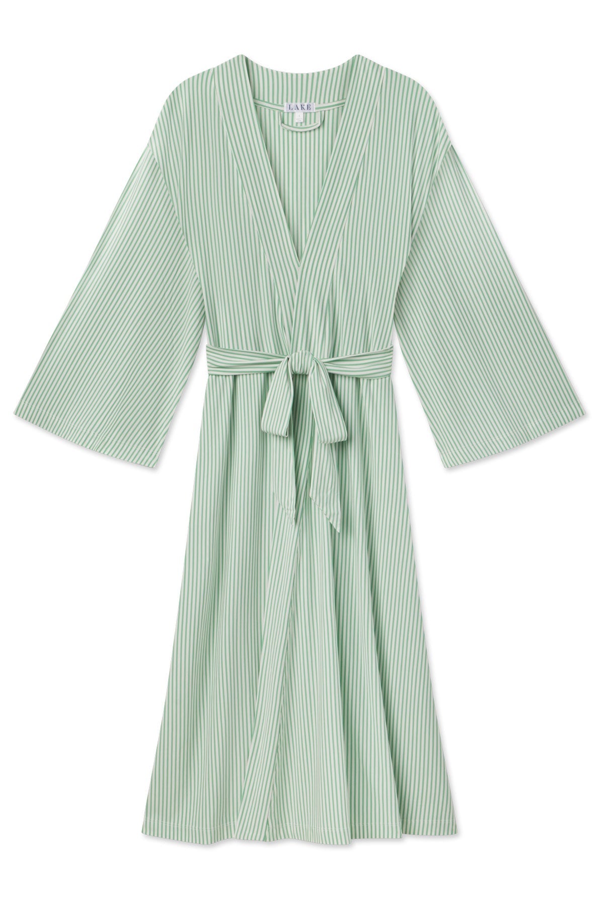 DreamModal Kimono Robe in Clover Leaf Pencil Stripe
