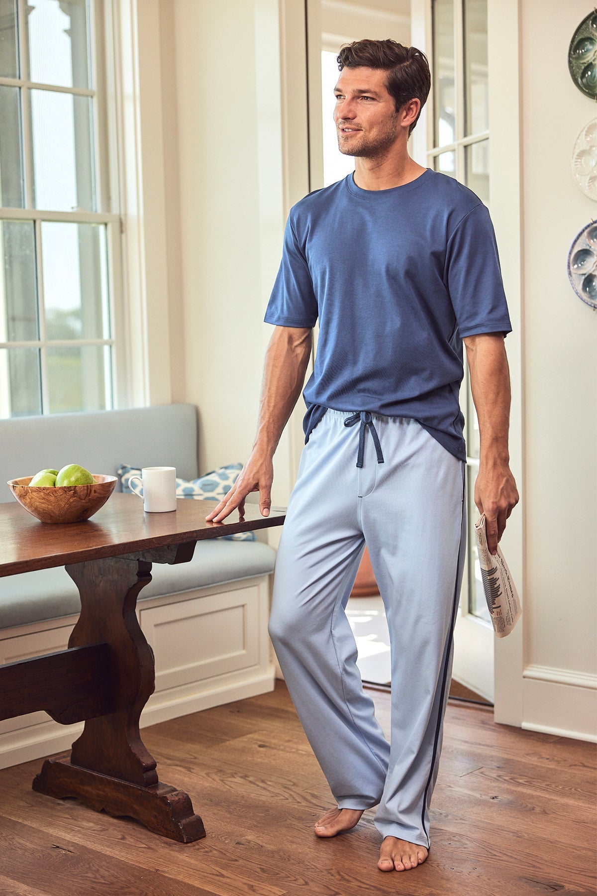 Men's Short Sleeve Pima Tee in True Navy