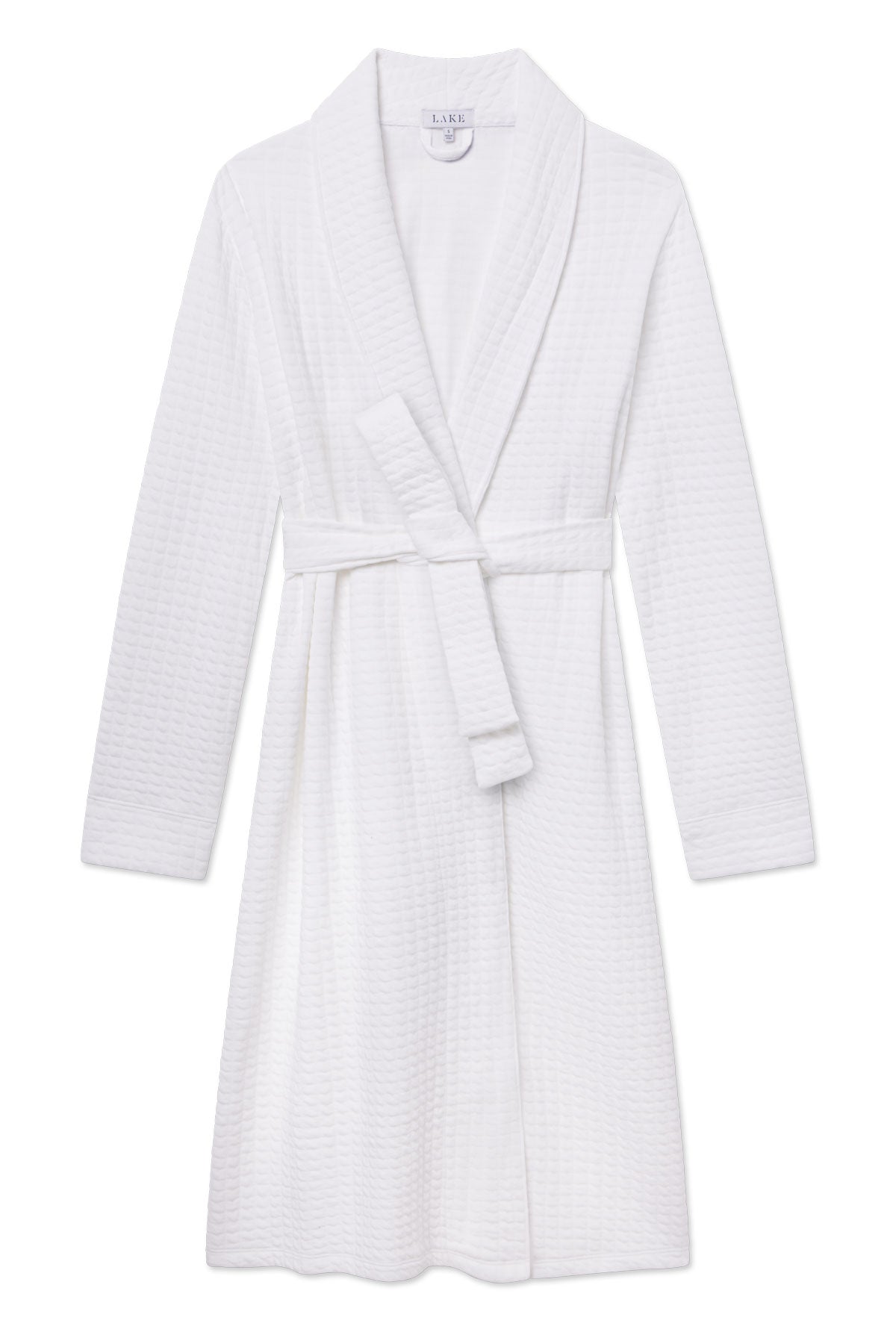 Jacquard Spa Robe in White