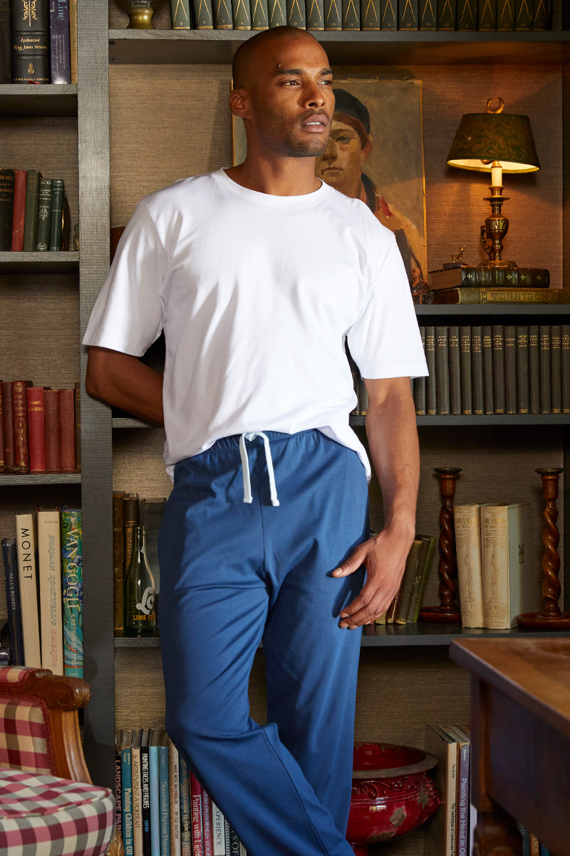 Men's Pima Pajama Pants in Navy