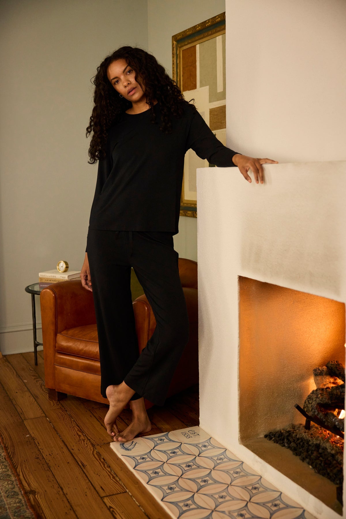 Relax Pants Set in Black
