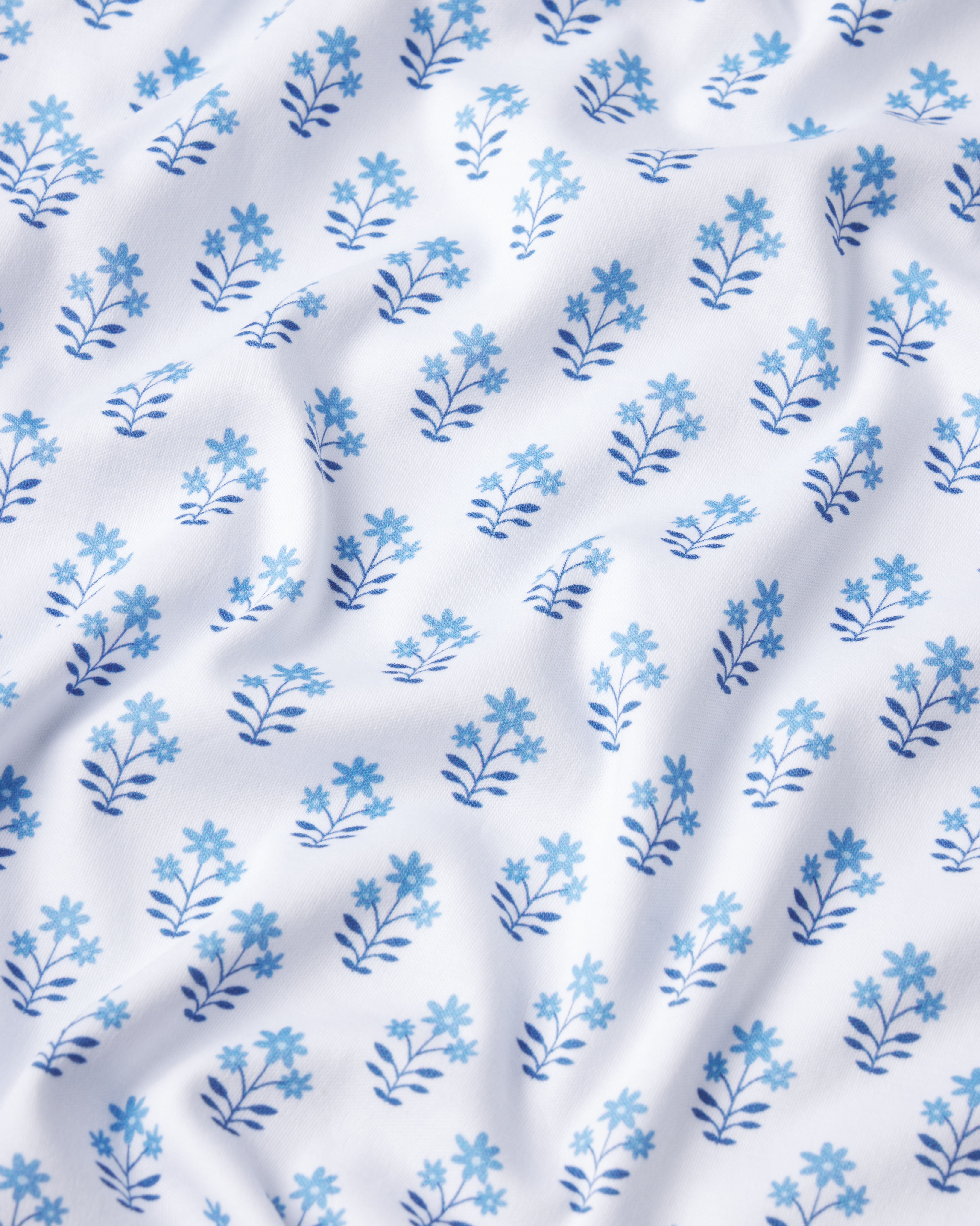 Pima Nightgown in Serene Blue Posy