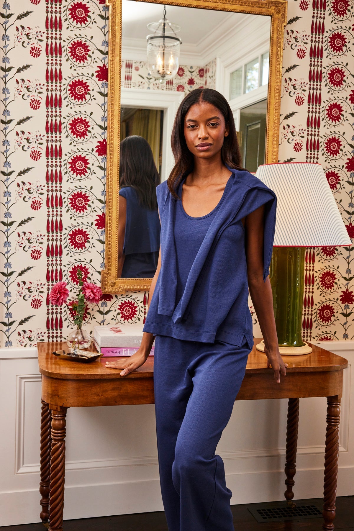 Pointelle Pants Bundle in English Navy