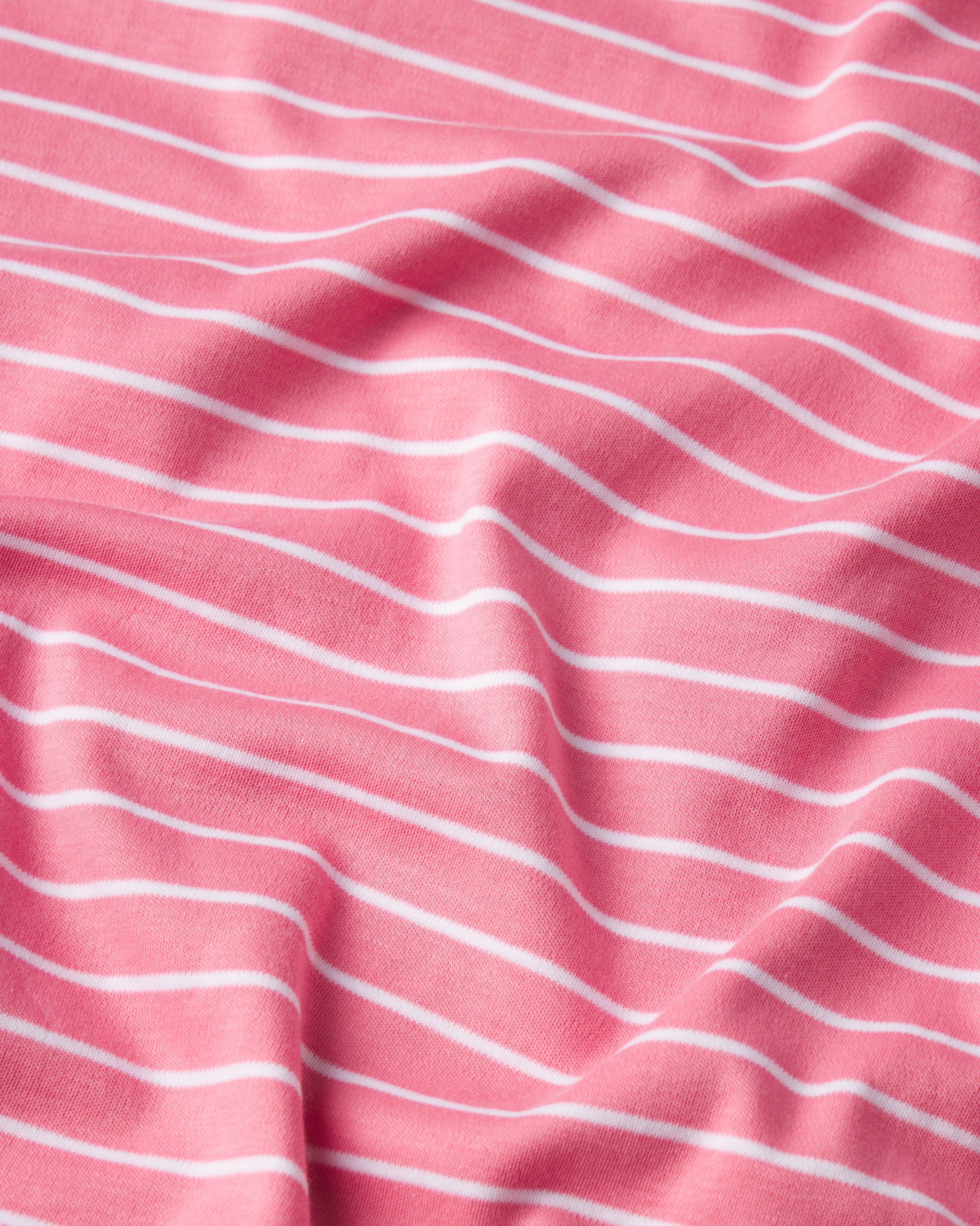 Pima Nightgown in Sunkissed Coral Rowing Stripe