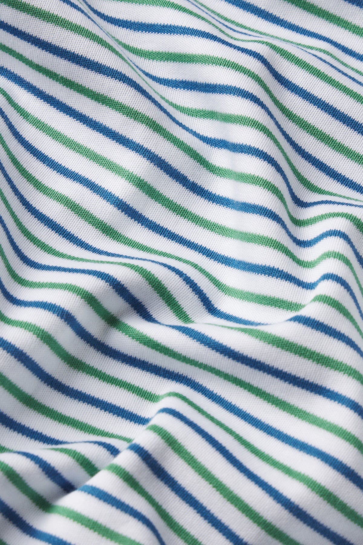 Men's Pima Sleep Short-Long Set in Viridian Surf Stripe