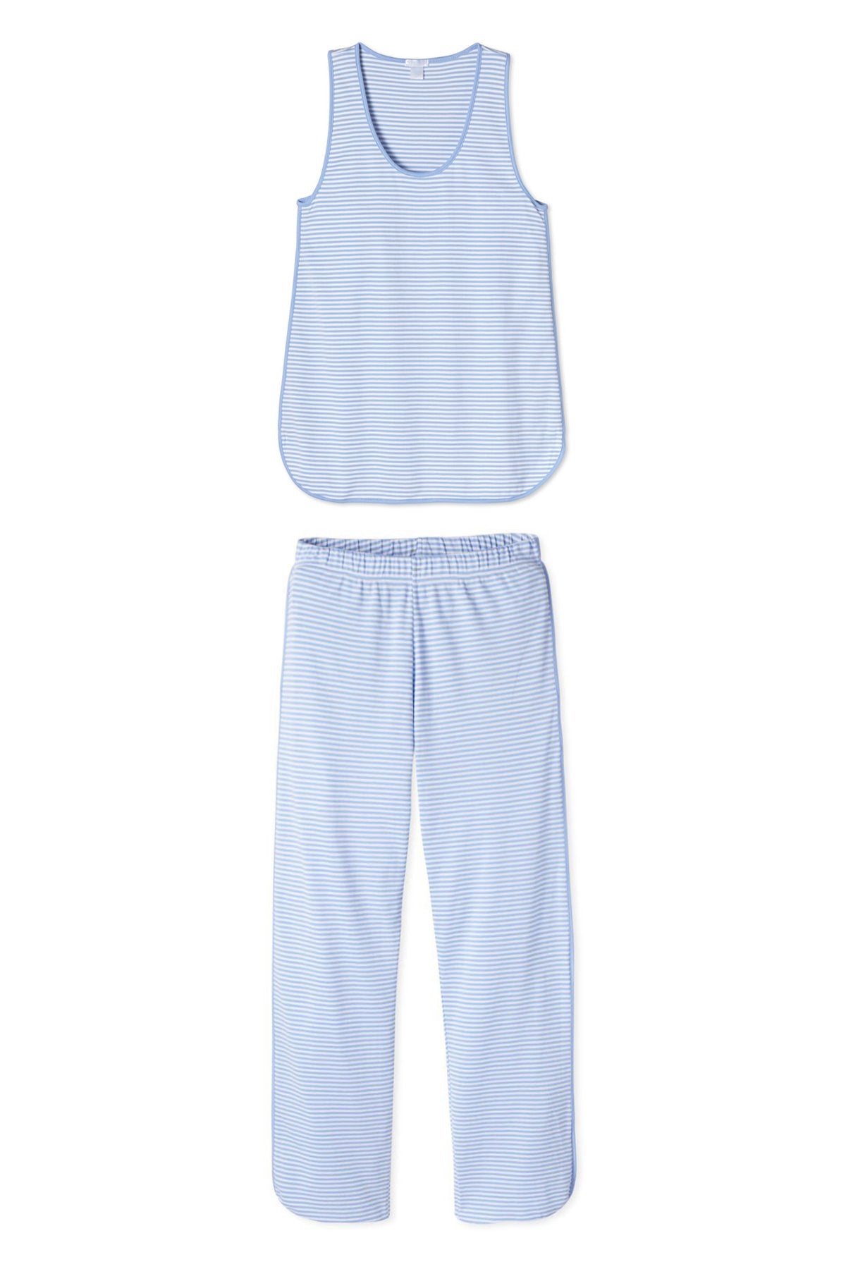 Pima Tank-Long Set in Hydrangea